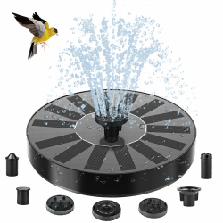 Solar Springbrunnen für Außen, Solar Teichpumpe mit 6 Effekte Solar Wasserpumpe Solar schwimmender Fontäne Pumpe für Gartenteich Oder Springbrunnen Vogel-Bad Fisch Behälter Angebot bei HelloDeals