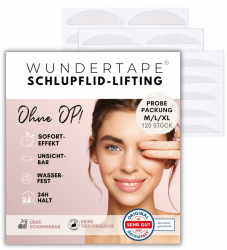 Schlupflider Stripes unsichtbar Schlupflid-Tape Streifen zum Augenlid-Lifting ohne OP! (wasserfest, 24h Halt, double eyelid tapes) Augenlid-Tape (M + L + XL) Angebot bei HelloDeals