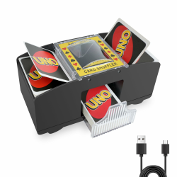 Kolamom Kartenmischmaschine Elektrische für 1-2 Decks, Automatischer Spielkarten Mischmaschine für Familientreffen, Kartenmischer Elektrisch für UNO, Poker, Blackjack - USB + Batteriebetrieben Angebot bei HelloDeals
