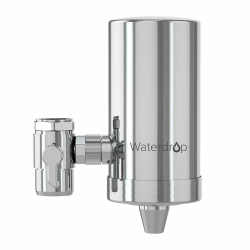 Waterdrop WD-FC-06 Wasserfilter Wasserhahn aus Rostfreiem Stahl, Kohleblock Wasserfiltersystem, Leitungswasserfilter, Entfernt Chlor, Schwermetalle und Schlechten Geschmack (1 Filter Enthalten) Angebot bei HelloDeals