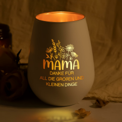 Craftique Muttertagsgeschenke für Mama - Windlicht - Geburtstagsgeschenk für Mama, Danke Mutter Geschenk Geburtstag, Dankeschön Geschenk für Mutter, Muttertagsgeschenk, Muttertag Angebot bei HelloDeals