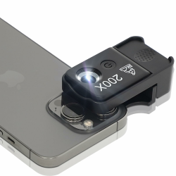 HidWee 200x Handy Mikroskop mit LED, Mini-Mikroskop Lupe für Smartphone Kamera mit CPL, Taschenmikroskop für Explore Micworld Digitales Handy Mikroskop Kompatibel mit iPhone/Samsung/Xiaomi/Huawei Angebot bei HelloDeals