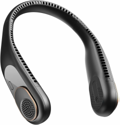 SWEETFULL Nackenventilator Hals Ventilator Tragbarer, 4000mAh akku (bis zu 9 Stunden),Mini USB klein leise, Wiederaufladbarer Tischventilator,handventilator Neck Fan 3 Stufen Angebot bei HelloDeals