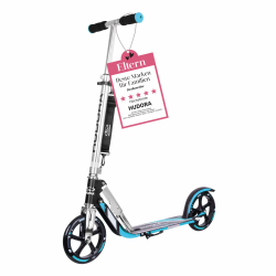 HUDORA BigWheel 205 Scooter - Stabiler Aluminium-Roller - Höhenjustierbarer & zusammenklappbarer Cityroller mit Ständer - Sportlicher Kinder- & Erwachsenenroller für bis zu 100kg Angebot bei HelloDeals