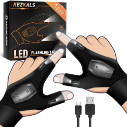 KEZKALS Geschenke für Männer, Vatertagsgeschenk für Papa, Angelzubehör LED Angeln Handschuhe, Männergeschenke Geburtstagsgeschenk für Männer, Handschuhe mit LED Licht, Männertag Geschenk Vatertag Angebot bei HelloDeals