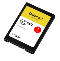 Intenso Interne 2,5" SSD SATA III Top, 1 TB, 550 MB/Sekunden, Schwarz, Festkörper-Laufwerk Angebot bei HelloDeals