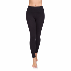 Leggings Damen Aus 95% Baumwolle High Waist Baumwoll Leggings Lang Für Frauen Freizeit Relax Bequeme Freizeit Hose Damen Hosen Sommer 38 Schwarz Angebot bei HelloDeals