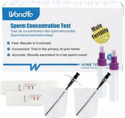 Wondfo Sperma Test 2x Fruchtbarkeitstest für Männer Spermientest Spermatest für Männer Spermakonzentrationstest Spermienzahltest Angebot bei HelloDeals