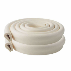 Vicloon Kantenschutz - 2 x 2M U-Förmige Baby Schaumstoff Selbstklebend, Tischkantenschutz Kinderschutz Stoßschutz für Tisch und Möbel Kanten - Beige Angebot bei HelloDeals