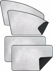 ZATOOTO Sonnenschutz Auto Seitenscheibe - Sichtschutz Fenster, Auto Fenster Verdunkelung, Sonnenschutz Auto Magnetisch, Auto Vorhang mit UV-Schutz, Silber Angebot bei HelloDeals