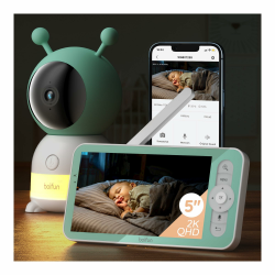 BOIFUN Babyphone mit Kamera 2K/3MP, Intelligentes Nachtlicht, 360 Grad WLAN Video Babyfon mit App, 4×Zoom, Bewegungsverfolgung, IR Nachtsicht, Weinen/Bewegungs/Geräuscherkennung, Temperaturerkennung Angebot bei HelloDeals