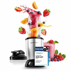 GOURMETmaxx Nutrition Mixer | Smoothie Maker - 4-tlg. | Standmixer mit großem 700-ml-Mixbecher & To go Deckel | Blender mit 22.000 U/min | Food Processor für Shakes, Smoothies etc. Angebot bei HelloDeals