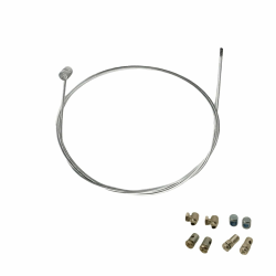 Kupplungskabel Ø2mm Universal 2 Meter, universal bremsseil motorrad mit Kabelklemme für Motorräder, Mopeds aus verzinktem Stahl Zuverlässiges Ersatzteil Angebot bei HelloDeals