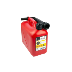 Benzinkanister - 5 Liter - aus Polyethylen - Kraftstoffkanister für Treibstoff aller Art - mit Ausgießer - UN Zulassung - Modell B5ECO - Bikain Angebot bei HelloDeals