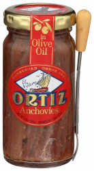 Ortiz Sardellen Filets (Anchovis) in Olivenöl, (95g) 3,3 oz Angebot bei HelloDeals