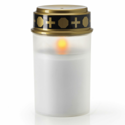 LED Grablicht weiß oder rot mit Batterie und bis zu 6 Monaten Leuchtdauer - LED Grabkerze mit realistischem Flackereffekt Angebot bei HelloDeals