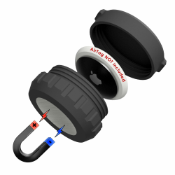 ORIGINAL magnetische Hülle | Kompatibel mit Apple AirTag | Wasser-, stoß- und vibrationsfeste Magnethalterung stark Schutz wasserdicht für Auto versteck motorradhalterung Made in EU Angebot bei HelloDeals