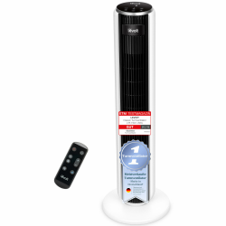 Levoit Turmventilator mit Fortschrittlichem Schlafmodus, Ventilator leise 12Std-Timer 4 Modi 5 Geschwindigkeiten Automatikbetrieb mit Sensor, 90° Oszillation Tower Fan mit Fernbedienung, Weiß Angebot bei HelloDeals