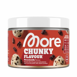 MORE Chunky Flavour, Stracciatella, 150 g, vegan, Geschmackspulver zum Süßen, ohne viel Zucker und Kalorien, mit Inulin und Laktase - made in Germany Stracciatella 150 g (1er Pack) Angebot bei HelloDeals