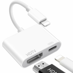 Lightning HDMI Adapter,【Apple MFI Zertifiziert】 Lightning auf HDMI, i-Phone H-DMI Adapter, A-dapter L-ightning auf H-DMI Angebot bei HelloDeals