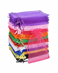 Carehabi 50 Stück Organzasäckchen Organzabeutel Bunt 7x9cm Geschenkbeutel Organza Schmuckbeutel Hochzeit-Säckchen Lavendelsäckchen-Säckchen Hochzeitsbevorzugung Festivalparty Mehrfarbig Angebot bei HelloDeals