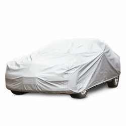 casa pura Autoabdeckung Vollgarage für Winter & Sommer | Silber | passende Größe wählbar (Silber, Größe L: 482x177x119cm) Angebot bei HelloDeals