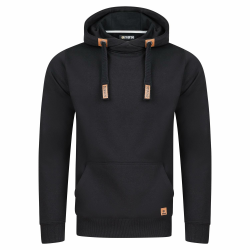 riverso Hoodie Herren Regular Fit RIVNiklas Kapuzenpullover Pullover Cross-Over-Kragen Grau Braun Grün Rot Blau Schwarz Beige S M L XL XXL 3XL 4XL 5XL Angebot bei HelloDeals