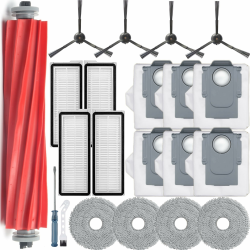 Bluearks 19 Stück Zubehörset für Roborock Qrevo S/Qrevo Pro Roboter Saugroboter,1 Hauptbürsten,4 Hepa Filter,4 Wischpads,4 Seitenbürsten und 6 Staubbeutel,Kompatible für Qrevo Pro/Qrevo S Angebot bei HelloDeals