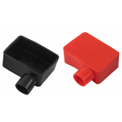 Batteriepolabdeckung, Auto Batterie Polabdeckung Batterieklemmen PVC Gummi Batterie Klemmenabdeckung Positiv und negativ Anschlussabdeckung Isolierung Schutzkappen, Schwarz+Rot Angebot bei HelloDeals