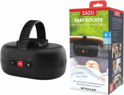 ZAZU Robby Kinderwagenschaukler - Automat. Babywippe, Verstellbare Stärke, 40-Min Timer, Babyschreisensor, USB-C wiederaufladbar, Wasserfest, Universell für Kinderwagen & Buggy (Schwarz.) Angebot bei HelloDeals