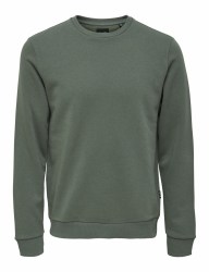 ONLY & SONS Herren Onsceres Crew Neck Noos Sweatshirt M Castor Gray Angebot bei HelloDeals