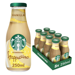 Angebot: Starbucks Frappuccino Vanilla Eiskaffee (8 x 250ml) 🌟 Angebot bei HelloDeals