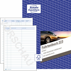 🚗 AVERY Zweckform 223 Fahrtenbuch für PKW 📝🇩🇪🇦🇹 Angebot bei HelloDeals
