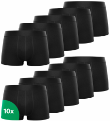 Kemes Boxershorts Herren 10er Pack Schwarz Baumwolle Unterhosen 😎 Angebot bei HelloDeals