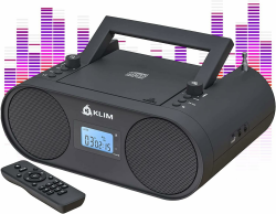 KLIM Boombox B4 Radio mit CD Player + AM/FM Radio, MP3, Bluetooth, AUX, USB Angebot bei HelloDeals