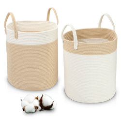 🌟 LA BONHEUR Wäschekorb Groß 2 Stücke Laundry Baskets 🧺 Angebot bei HelloDeals