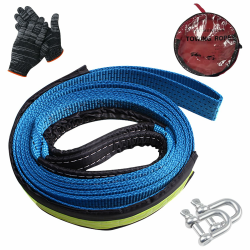 Abschleppseil Auto 10 Tonnen - PKW Notfall-Abschleppgurt 5M x 5CM Angebot bei HelloDeals
