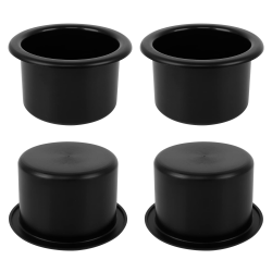 4 Stück Kunststoff Getränkehalter φ8.7cm, Schwarz 🚗 Becherhalter Cup Holder für Auto Sofa Boat LKW 🚤 Dosenhalterung Getränkehalter Lagerung Trinkflasche Ersatzeinsatz Für Unterhaltungstisch Wohnmobile Angebot bei HelloDeals