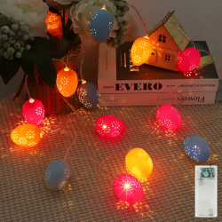 🐣 Liyade Lichterkette Ostern, 10 LED Eier Lichterkette Timer Batterie, 1.65M Ostern Deko Lichterketten 🌷 Angebot bei HelloDeals