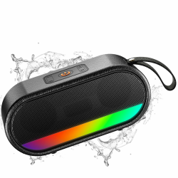 🔊 Bluetooth 5.3 Tragbarer Musikbox mit LED-Atem Licht und Freisprechfunktion Angebot bei HelloDeals
