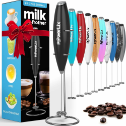 🥛🌟 PowerLix Milchaufschäumer Stab - Batteriebetriebener Milk Frother 🌟🥛 Angebot bei HelloDeals