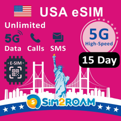 📱🇺🇸 USA Prepaid eSIM-Karte | Unbegrenzte 5G/4G-Daten + Anrufe & SMS 📞📶 Angebot bei HelloDeals