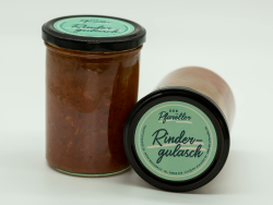 DER PFARÖLLER Rindergulasch im Glas | 2 Gläser je 400 gr. 🍲🛒 Angebot bei HelloDeals