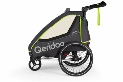🚴 Qeridoo Fahrradanhänger QUPA 2 Lime 🍃🌿 Angebot bei HelloDeals