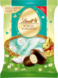 🍫🐣 Lindt Schokolade Kokos-Marzipan-Eier, Doppeldreh | 85 g Angebot bei HelloDeals