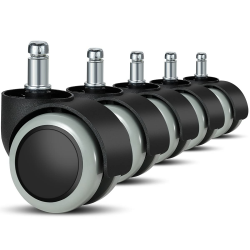 Bürostuhl Rollen (5er Set) - Ersatz-Hartbodenrollen für Gaming-Stühle 🎮🪑 Angebot bei HelloDeals