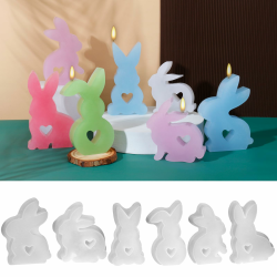 YAOZUP Silikonform Ostern, 6 Stück 🐰🕯️ Angebot bei HelloDeals