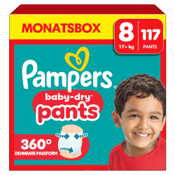 👶 Pampers Baby-Dry Pants Größe 8, 117 Windeln, 17kg+ Angebot! 👶 Angebot bei HelloDeals