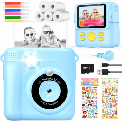 KinderKamera DigitalKamera Sofortbildkamera Schwarzweiß Fotokamera 📸🎁 Angebot bei HelloDeals