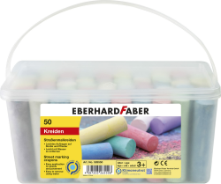 🎨 Eberhard Faber 526550 - Straßenkreide 50er Eimer, 8 leuchtenden Farben 🌈 Angebot bei HelloDeals